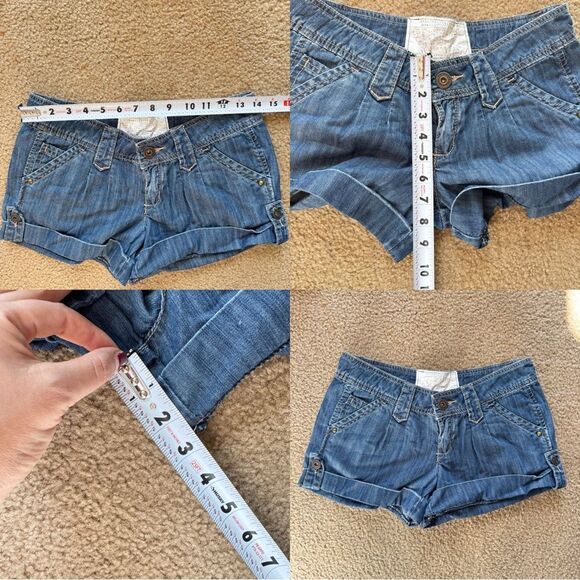 Y2K Dollhouse Blue Micro Shorts 3 - Picture 6 of 6